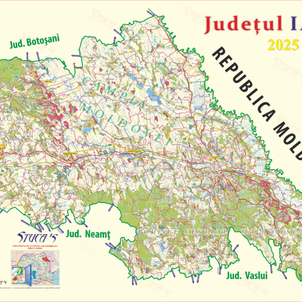 Harta judetului Iasi