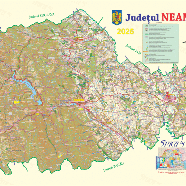 Harta judetului Neamt