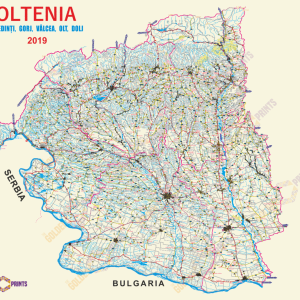 Harta Regiunii Oltenia